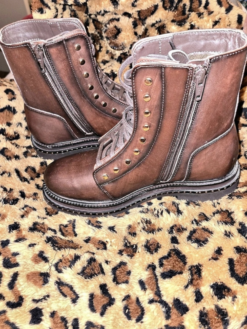 Vintage Foundry Co. Style 1935. Combat Boots Brown US 8 Like New